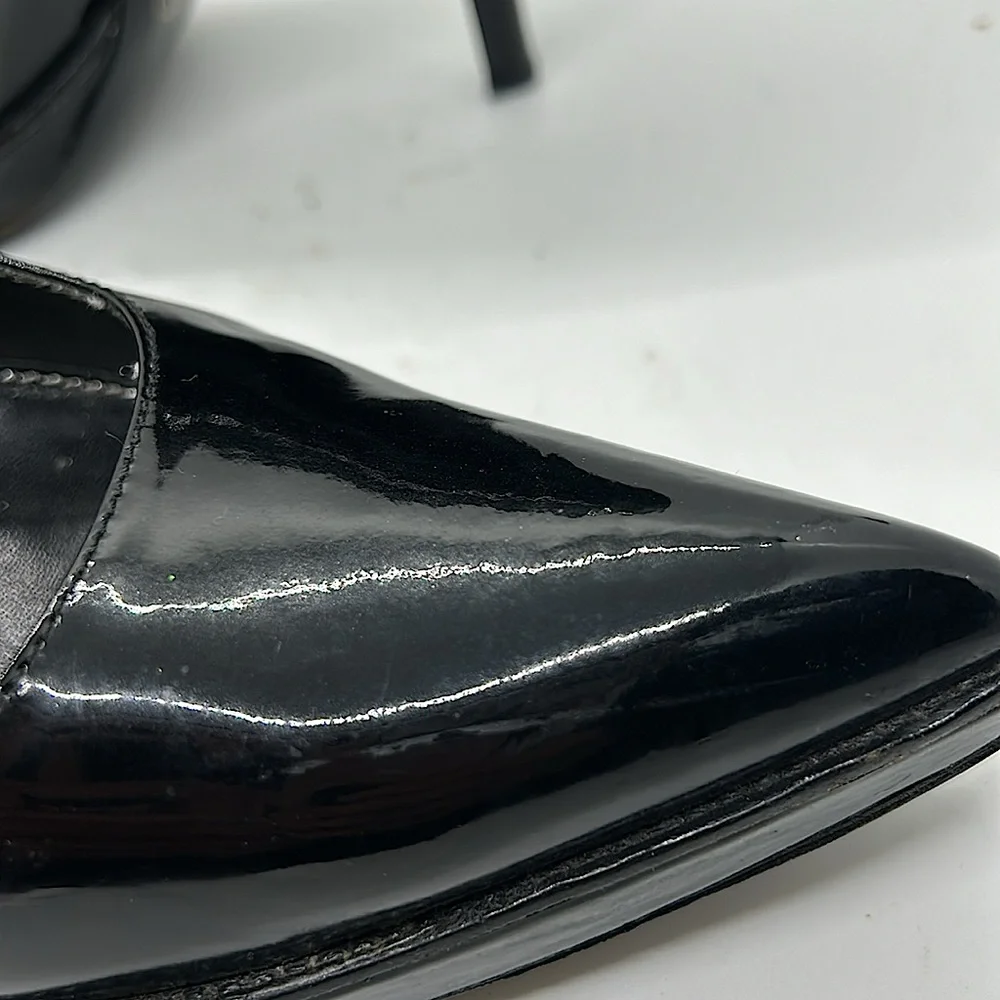 Prada Authenticated Black Patent Leather Stiletto Heel Shoes **Sz 38/US Size 8** - Picture 14 of 14